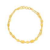 22K Gold Intricate Beadwork Bracelet